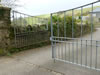 Steel Gates:  Fowlescombe House entrance gates